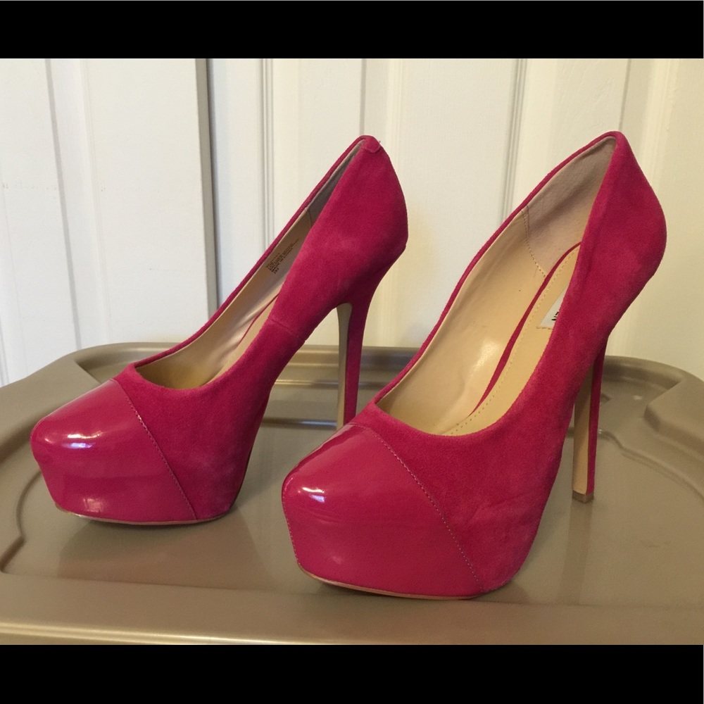EUC Steve Madden Hot Pink Platforms - Size 11